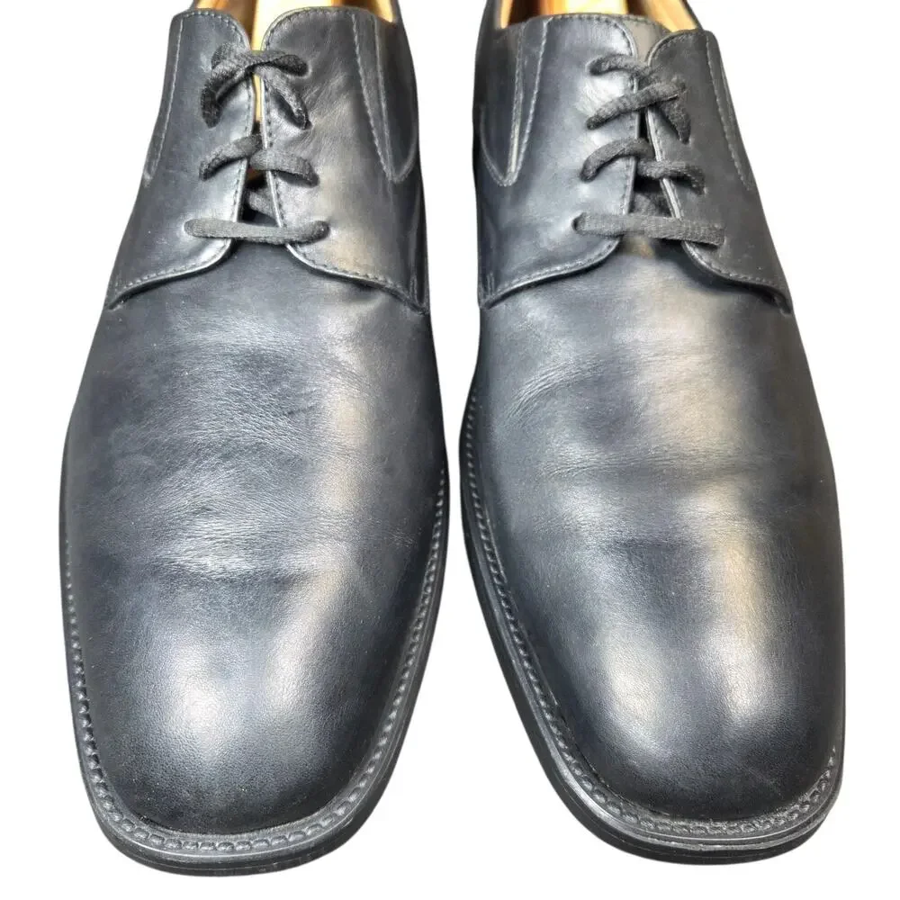 Geox Federico Mens Size 10‎ Black Casual Classic Leather Lace Up Oxford Shoes